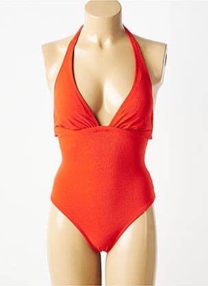 Maillot de bain 1 pièce stretch rouge PAIN DE SUCRE femme