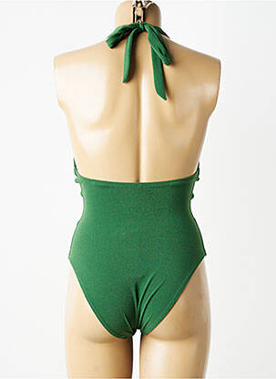 Maillot de bain 1 pièce stretch vert PAIN DE SUCRE femme