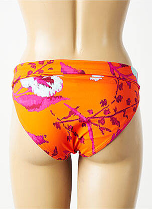 Bas de maillot de bain imprimé fantaisie culotte orange CHANTELLE femme