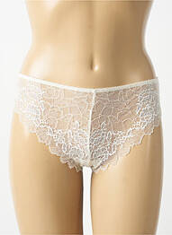 Tanga effet matière satinée blanc WACOAL femme