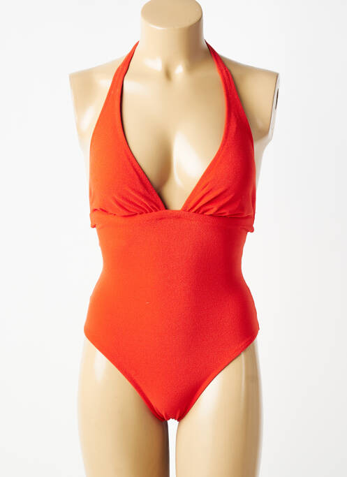 Maillot de bain 1 pièce stretch rouge PAIN DE SUCRE femme