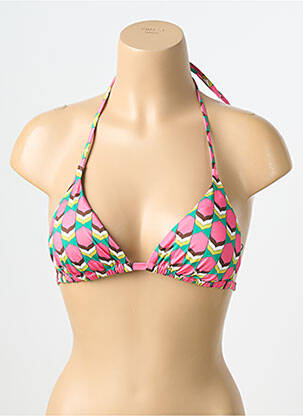 Haut de maillot de bain stretch haut soutien-gorge avec mousse de rembourrage amovible rose JESSY BEACHWEAR femme