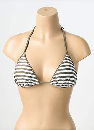 Haut de maillot de bain stretch haut soutien-gorge avec mousse de rembourrage amovible vert JESSY BEACHWEAR femme
