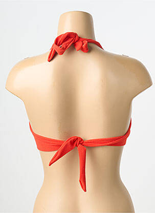 Haut de maillot de bain stretch haut soutien-gorge balconnet orange PAIN DE SUCRE femme