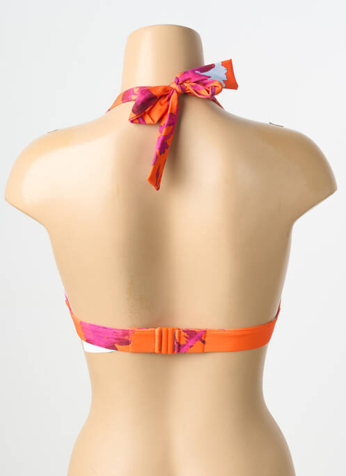 Haut de maillot de bain stretch haut soutien-gorge avec mousse de rembourrage amovible orange CHANTELLE femme