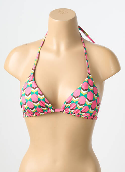 Haut de maillot de bain stretch haut soutien-gorge avec mousse de rembourrage amovible rose JESSY BEACHWEAR femme