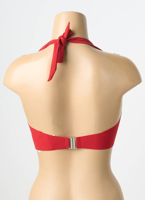 Haut de maillot de bain stretch haut bandeau rouge PAIN DE SUCRE femme