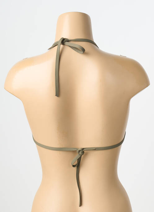 Haut de maillot de bain stretch haut soutien-gorge avec mousse de rembourrage amovible vert JESSY BEACHWEAR femme