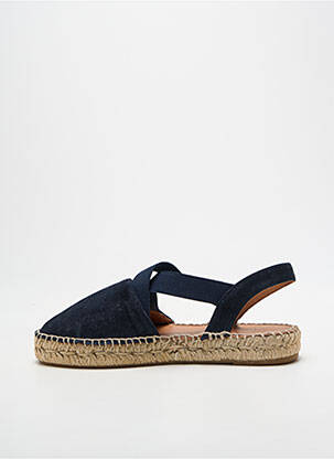 Espadrilles bout rond talon plat jusqu'à 3cm bleu CARMEN SAIZ femme