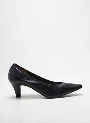 Escarpins tissage satiné talon de 4 à 6cm noir ANDREA DAPHANE femme