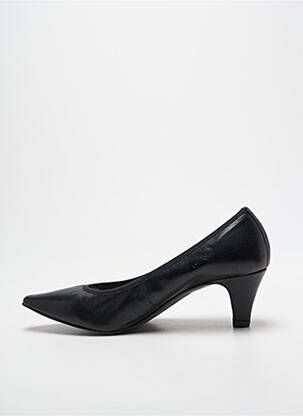 Escarpins tissage satiné talon de 4 à 6cm noir ANDREA DAPHANE femme
