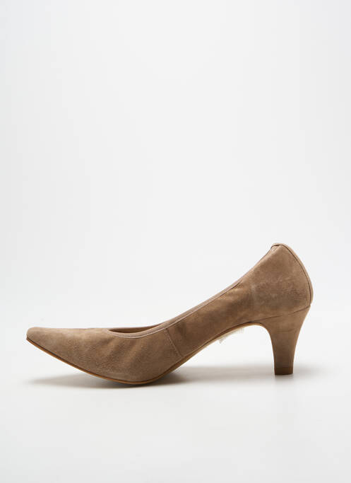 Escarpins bout pointu talon de 7 à 9cm beige ANDREA DAPHANE femme
