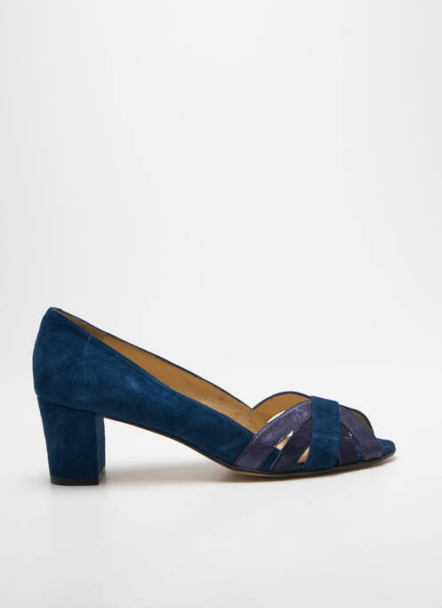 Escarpins talon bottier talon de 4 à 6cm bleu ANDREA DAPHANE femme