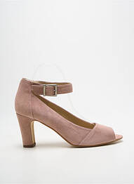 Escarpins talon bottier talon de 7 à 9cm rose ANDREA DAPHANE femme