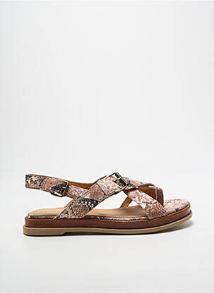 Sandales/nu pieds matière lisse talon plat jusqu'à 3cm beige MINKA DESIGN femme