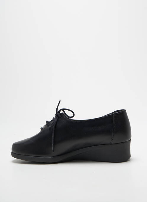 Derbies bout rond talon plat jusqu'à 3cm noir HIRICA femme