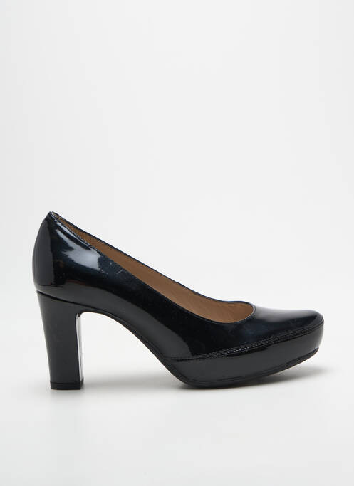 Escarpins matière lisse talon de 7 à 9cm noir UNISA femme