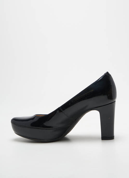 Escarpins matière lisse talon de 7 à 9cm noir UNISA femme