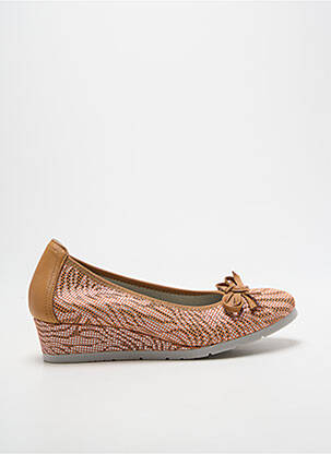 Ballerines impression talon de 4 à 6cm marron DORKING femme