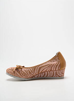 Ballerines impression talon de 4 à 6cm marron DORKING femme