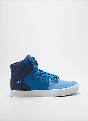 Baskets fermeture lacets bout rond bleu SUPRA garçon