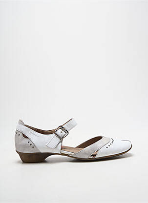 Sandales/nu pieds tissage satiné talon plat jusqu'à 3cm blanc DORKING femme