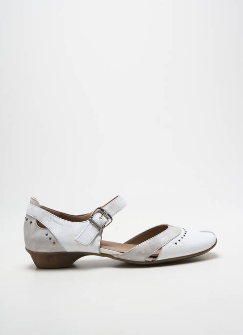 Sandales/nu pieds tissage satiné talon plat jusqu'à 3cm blanc DORKING femme