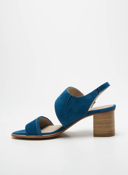 Sandales/nu pieds talon bottier talon de 4 à 6cm bleu DORKING femme