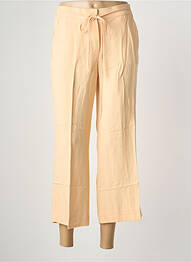 Pantalon 7/8 fermeture zippée sous rabat boutonné orange BIANCA femme