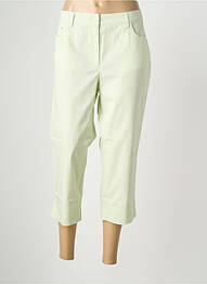 Pantacourt slim vert ZERRES femme