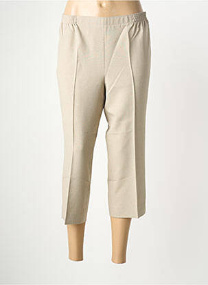 Pantacourt coupe droite beige STARK femme