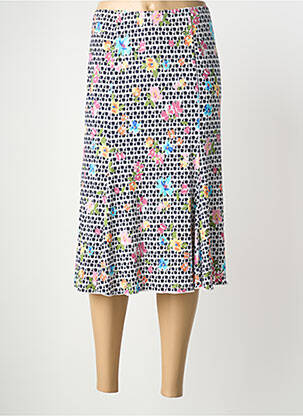 Jupe mi-longue coupe évasée noir TELMAIL femme