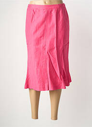 Jupe mi-longue coupe évasée rose EUGEN KLEIN femme