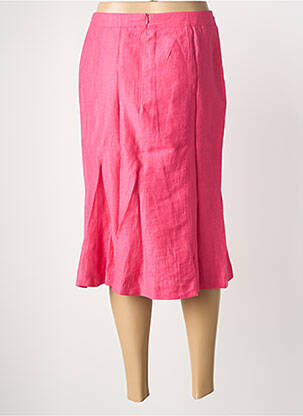 Jupe mi-longue coupe évasée rose EUGEN KLEIN femme