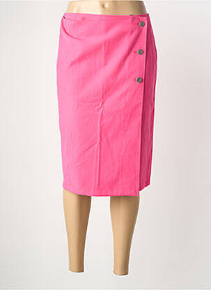 Jupe mi-longue rose EUGEN KLEIN femme