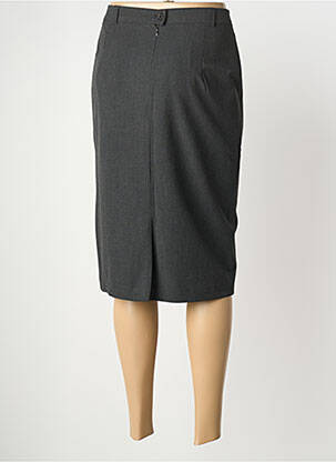 Jupe mi-longue coupe droite gris EUGEN KLEIN femme