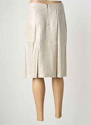 Jupe mi-longue coupe droite beige EUGEN KLEIN femme