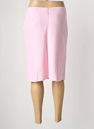 Jupe mi-longue coupe droite rose EUGEN KLEIN femme