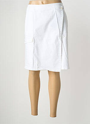 Jupe courte coupe droite blanc GARDEUR femme