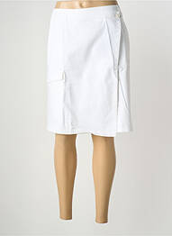 Jupe courte coupe droite blanc GARDEUR femme