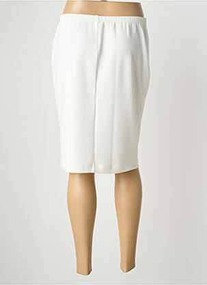 Jupe mi-longue coupe droite blanc TELMAIL femme
