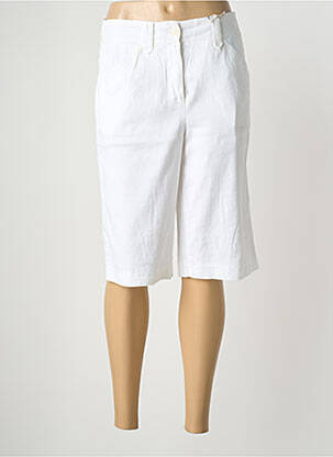Bermuda coupe droite blanc GARDEUR femme