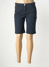 Bermuda coupe droite bleu STARK femme