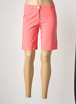Bermuda coupe droite rose THALASSA femme
