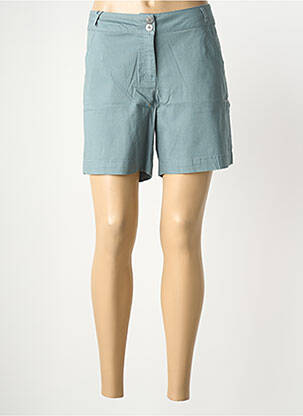 Bermuda coupe droite bleu THALASSA femme