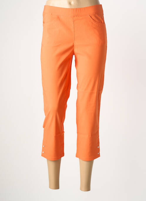 Pantalon 7/8 taille élastique orange STARK femme