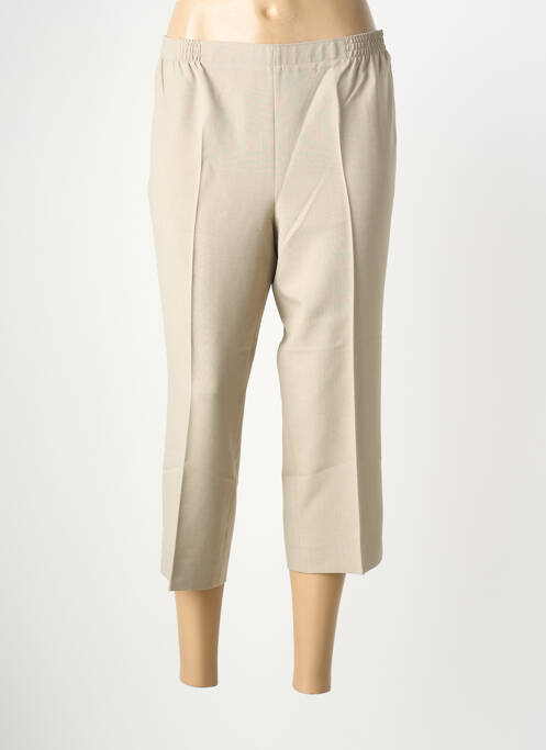 Pantacourt coupe droite beige STARK femme
