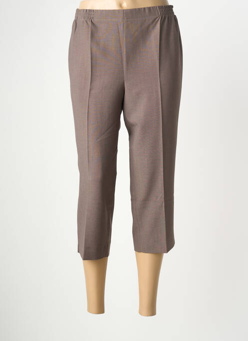 Pantacourt coupe droite marron fonce STARK femme