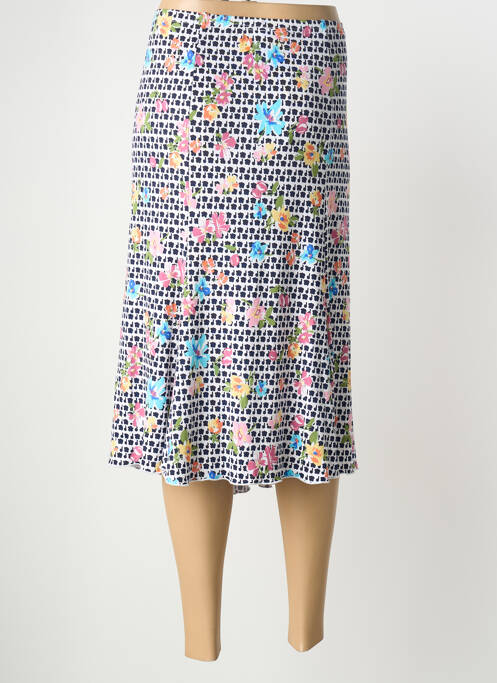 Jupe mi-longue coupe évasée noir TELMAIL femme