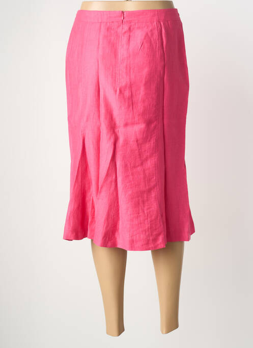 Jupe mi-longue coupe évasée rose EUGEN KLEIN femme